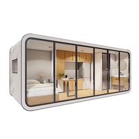 Casa Prefabricada con Energía Solar, Contenedor Completo de Lujo, Cabina Apple en Namibia, para Jardín con Inodoro y Ducha