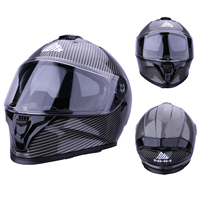 Fabricant de casques de moto intégraux personnalisés OEM, casque de course à motif en fibre de carbone pour les acheteurs en gros