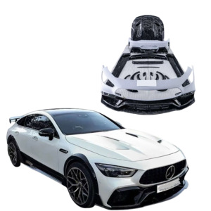 Kit de carrosserie large de Style SCL diffuseur de lèvre de pare-chocs avant arrière jupes latérales becquet pour <span class=keywords><strong>Mercedes</strong></span> Benz <span class=keywords><strong>AMG</strong></span> <span class=keywords><strong>GT</strong></span> 50 53 <span class=keywords><strong>63</strong></span> - Product Image 1