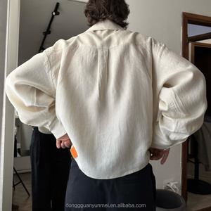Camicie da Uomo Casual di Lusso Bianche Tinta Unita Oversize Personalizzate di Design da Produttori Camicie a Maniche Lunghe con Bottoni di Alta Qualità - Product Image 2