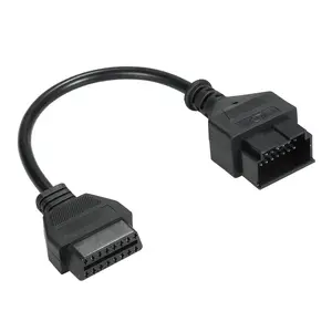 OBD-II 20pin Đến 16pin Bộ Chuyển Đổi Chẩn Đoán Bộ Chuyển Đổi Cáp Mở Rộng Thay Thế Cho Kia 20pin 30Cm