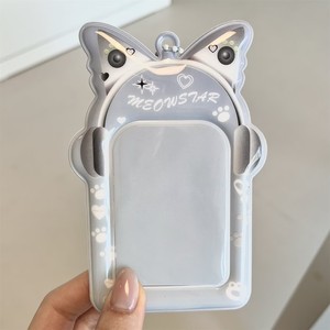 Nouveau <span class=keywords><strong>porte</strong></span>-cartes pour étudiant, design casque audio et chat, avec pochette photo 3 pouces pour cartes de collection, pendentif, <span class=keywords><strong>porte</strong></span>-cartes de grande valeur - Product Image 6