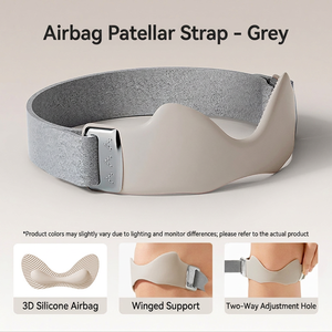 Sangle rotulienne Airbag rose en silicone 3D, support de genou réglable en forme d'aile pour le soulagement de la douleur et la stabilité - Product Image 5