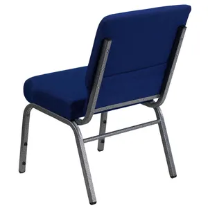 Çin fabrika kaynağı toptan ucuz kullanılan istiflenebilir Metal arka cep interlok minber kilise sandalyesi satılık