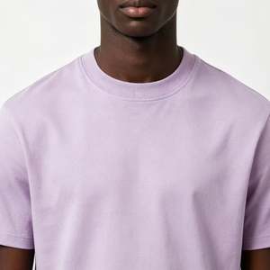 Camiseta de Cuello Redondo de Algodón Peinado de 250g, Estilo Summer Mint Mambo, con Logotipo OEM, Color Verde <span class=keywords><strong>Matcha</strong></span>, Algodón Puro, Manga Corta Holgada - Product Image 2