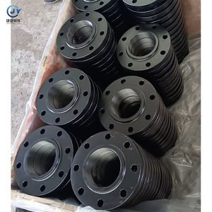 Direkt ab Werk Gewindeflansch aus Kohlenstoffstahl ASTM A105 Schwarz Lackiert - ASME B16.5 Klasse 150 DIN PN16 für Rohre - Product Image 2