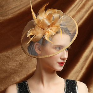 Chapeau fascinateur en maille pour femme avec pince pour Derby, fête du thé, mariée, plage, mariages en plein air, sports, pêche, décontracté, ajustable - Product Image 3