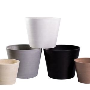 Eco agradable jardín interior y macetas maceta marrón oscuro hechas <span class=keywords><strong>con</strong></span> materiales reciclados - Product Image 3