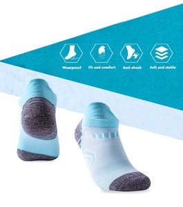 Calcetines deportivos coloridos para hombre y mujer, de secado rápido, transpirables, antibacterianos, de corte bajo, tejidos, para invierno, para parejas - Product Image 2