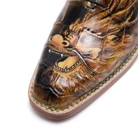 Chaussures Oxford pour hommes en cuir d'alligator véritable, motif dragon porte-bonheur dessiné à la main, pour occasions formelles, avec construction Goodyear Norvégienne