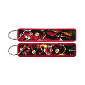 500 Styles Stock Superhero Hero <strong>Spiderman</strong> Deadpools Key Tag Jet Embroidery Fabric Woven Lanyard Keychain for Fashion Key <strong>Ring</strong> - Product Image 6