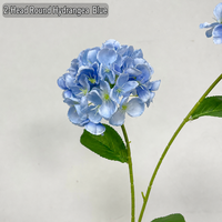 Hortensias artificiels HGA Hydrangea Macrophylla en soie pour la décoration intérieure et les arches de mariage, chemin de table floral, vente en gros