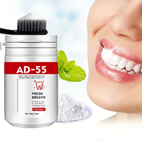 Fabricants vente en gros de poudre de dent probiotique à la menthe de marque privée personnalisée OEM/ODM accessoire de blanchiment des dents multi-usages nature