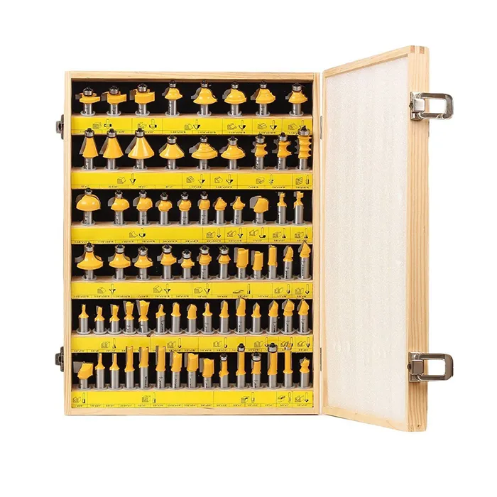 Màu vàng/đỏ chế biến gỗ Carbide Router bit bộ 6 cái 12 cái 15 cái 24 cái 35 cái 50 cái 70 cái 100PC Bộ cho cắt gỗ