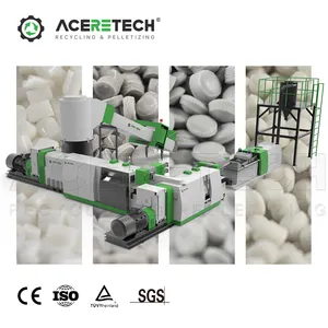 Energy Saving ACSS Waste LDPE/HDPE Bags Recycling Granulator Plastic Recycling Machine 3 In 1