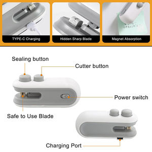 2 в 1, портативные вакуумные мини-герметизирующие машины с USB-зарядкой, пластиковые пакеты, герметизирующие вакуумные мини-герметизирующие машины - Product Image 4