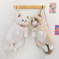 Sac à dos en peluche chat avec son simulé, adorable sac à dos chat, jouet en peluche pour garçon, cadeau pour enfant