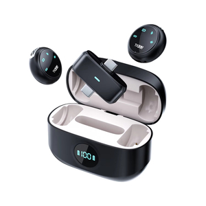 Vendita calda K31 microfono senza fili per <span class=keywords><strong>Vlogging</strong></span> girocollo Clip microfono senza fili collo microfono - Product Image 1