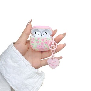 เคสหูฟังลายดอกไม้เล็กๆ สีชมพูสไตล์เกาหลี เหมาะสำหรับเคสการ์ตูน AirPods 2/3, เคสหูฟังไร้สาย 4/pro2 - Product Image 5