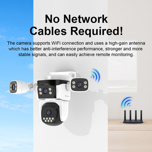 Vstarcam IP66กลางแจ้ง4เลนส์720 ° PTZ CG621FR กันน้ำได้กล้องตรวจจับ AI 4G ซิมไนท์วิชั่น CMOS การ์ดหน่วยความจำระบบคลาวด์ระดับต่ำ - Product Image 4