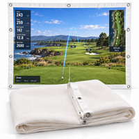 Écran de simulation de golf personnalisé de qualité supérieure, résistant aux impacts, triple couche, maille 3D, insonorisation 4K HD, ignifuge