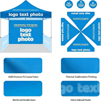 Tente personnalisée avec logo Pro-Spec, délai de livraison rapide, marketing experientiel, activation de la marque
