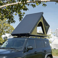 Tente de toit moderne en aluminium pour voiture, modèle triangle, ouverture rapide automatique, triple couche, imperméable quatre saisons, vente en gros