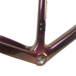 Camaleón-Cuadro de <span class=keywords><strong>bicicleta</strong></span> de grava de <span class=keywords><strong>carbono</strong></span> chino, cuadro con horquilla de pintura, 45mm, 700C, freno de disco, marco de ciclocross para <span class=keywords><strong>bicicleta</strong></span> de grava - Product Image 5