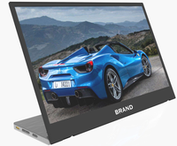 IPS LCD Monitor Stand with Dual Built-in Speakers 2160P Portable Gaming Monitor for Desktop and PC with USB