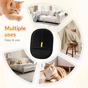 Gant-brosse en mousse écologique pour enlever les poils d'animaux (chiens et chats), nettoyage facile, personnalisable, portable, pour poils longs et pelucheux - Product Image 2