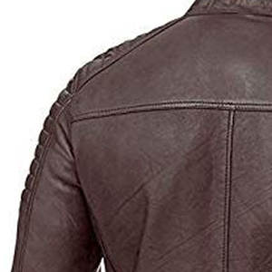 Chaqueta de cuero cálida de invierno transpirable para hombre, chaqueta de cuero informal para hombre a precio razonable - Product Image 3