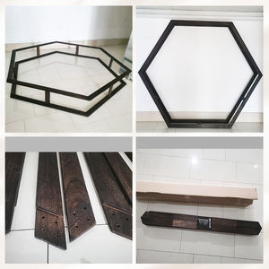 Heptagon double face en <span class=keywords><strong>bois</strong></span> massif de couleur naturelle 7ft Floor Standing Balloon Arch for Wedding Party Gauze Man Bouquet Background - Product Image 4