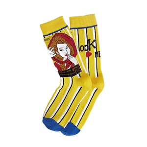 Chaussettes en coton doux respirantes personnalisées pour femmes et couples, tendance printemps-automne, décontractées et polyvalentes - Product Image 5