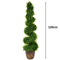 Arbres à feuilles persistantes topiaires de haute qualité arbre de bonsaï artificiel cyprès en spirale pour la décoration extérieure intérieure