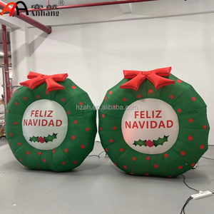 Guirlande gonflable géante personnalisée avec logo imprimé, guirlande gonflable de style espagnol avec nœud rouge, décoration de fête - Product Image 1
