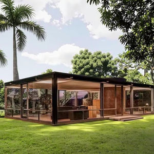 غرفة شمسية حديثة من الألومنيوم للاستخدام في جميع الفصول، حديقة شتوية مسطحة مثبتة على الجدار للفنادق والشقق والفلل - Product Image 2