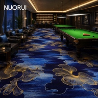 Tapis commercial imprimé en polyester résistant aux taches, design rétro, pour table de billard, salle de billard, salle de snooker et salle de jeux