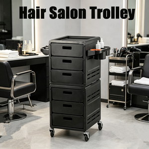 Hairdresser Equip Black Salon Furniture Salon Equipment Trolly for Salon Beauty Trolley - Product Image 1