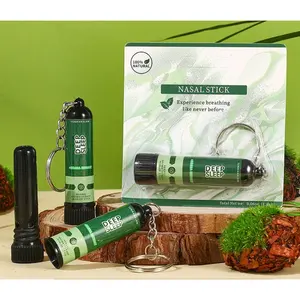 Diffuseur d'huile essentielle de menthe poivrée <span class=keywords><strong>pour</strong></span> l'aromathérapie naturelle, soulagement du stress, aide à bien dormir, soin nasal, inhalateur nasal, bâton énergétique - Product Image 1