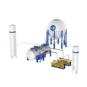 Fast Delivery H2 Liquefier Facility 900L/H Simple Operation LH2 Generation System from Methane