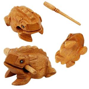 Vente chaude Sculpté Folk Art Musique Corée Jouer Percussion Bois Couleur Souvenirs Touristiques Sculpture Sur Bois Artisanat Vocal Grenouille En Bois - Product Image 3