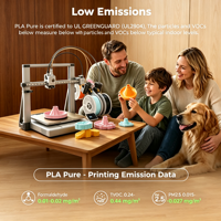 Filament de Recharge PLA Pur Bambu Lab 1,75 mm pour Impression 3D, Sans Danger pour les Aliments, Adapté aux Enfants et aux Animaux, Écologique, Faible Odeur, FDM Haute Vitesse