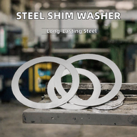 0.1mm 0.2mm 0.3mm 0.5mm Flat Custom Zinc Plated 18-8 Stainless Steel Shim Washers