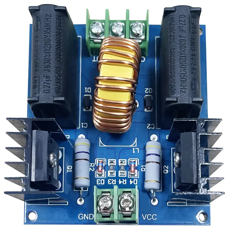 ZVS DC 12-30V 30-50KHz 유도 가열 드라이버 보드 고전압 발생기 회로 PCB 유도 가열 보드 모듈