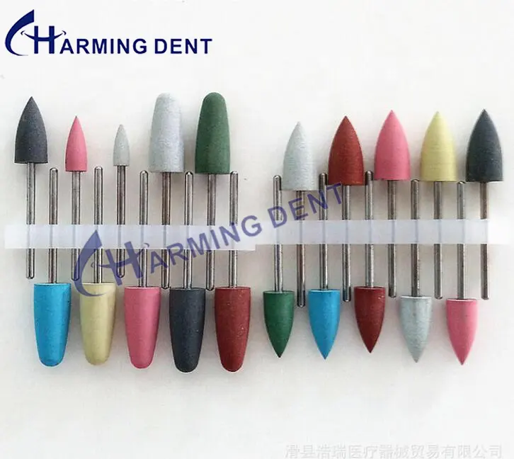 Charming dental polishing bur/Silicon rubber polisher bur for technical worker/Dental lab polishing burs rotary dental grinding