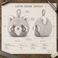 Fabricant de Peluches Personnalisées en Gros avec Logo – Mini Peluches Raton Laveur pour Promotion de Marque et Commandes en Gros