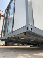 Maison conteneur préfabriquée anti-corrosion, design artisanal, 20 pieds/40 pieds, bureau et habitation modulaire mobile démontable