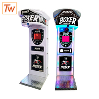 Machine de boxe mobile TOPWAY montée sur remorque, jeu d'arcade à monnayeur pour événements extérieurs et location