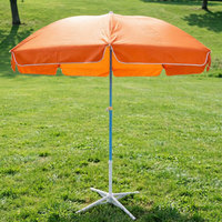 Parasol de plage robuste et résistant au vent de qualité allemande avec logo personnalisé, imperméable et léger, pour usage hôtelier