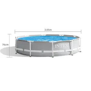 INTEX 26702สระว่ายน้ำกลางแจ้ง,รอบสระว่ายน้ำมือถือสระว่ายน้ำกลางแจ้งเหนือพื้นดิน